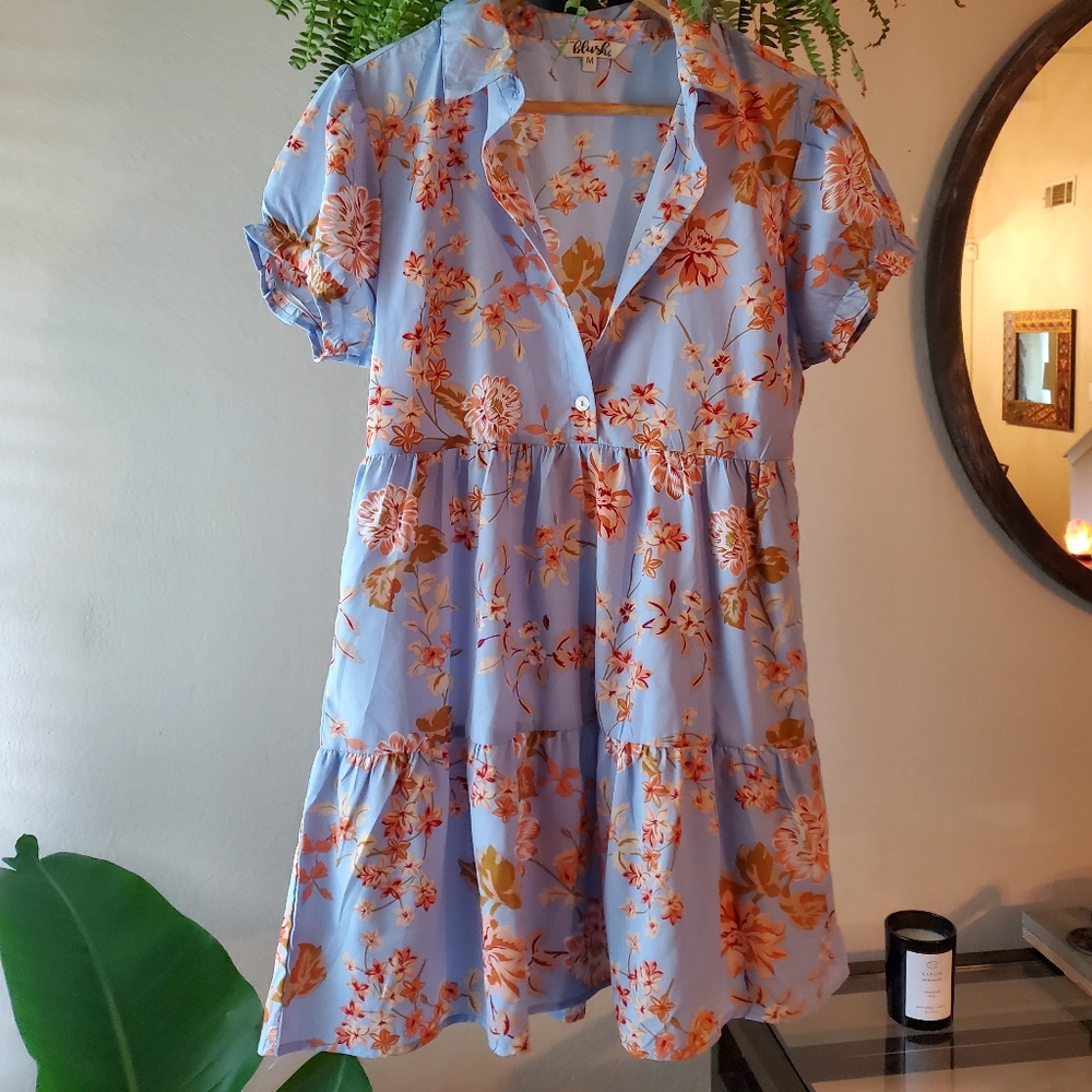 Hint of mint babydoll dress